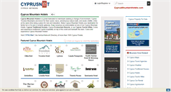 Desktop Screenshot of cyprusmountainhotels.com